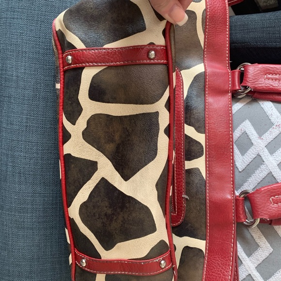 Dooney and Brooke giraffe print purse. - Picture 3 of 8